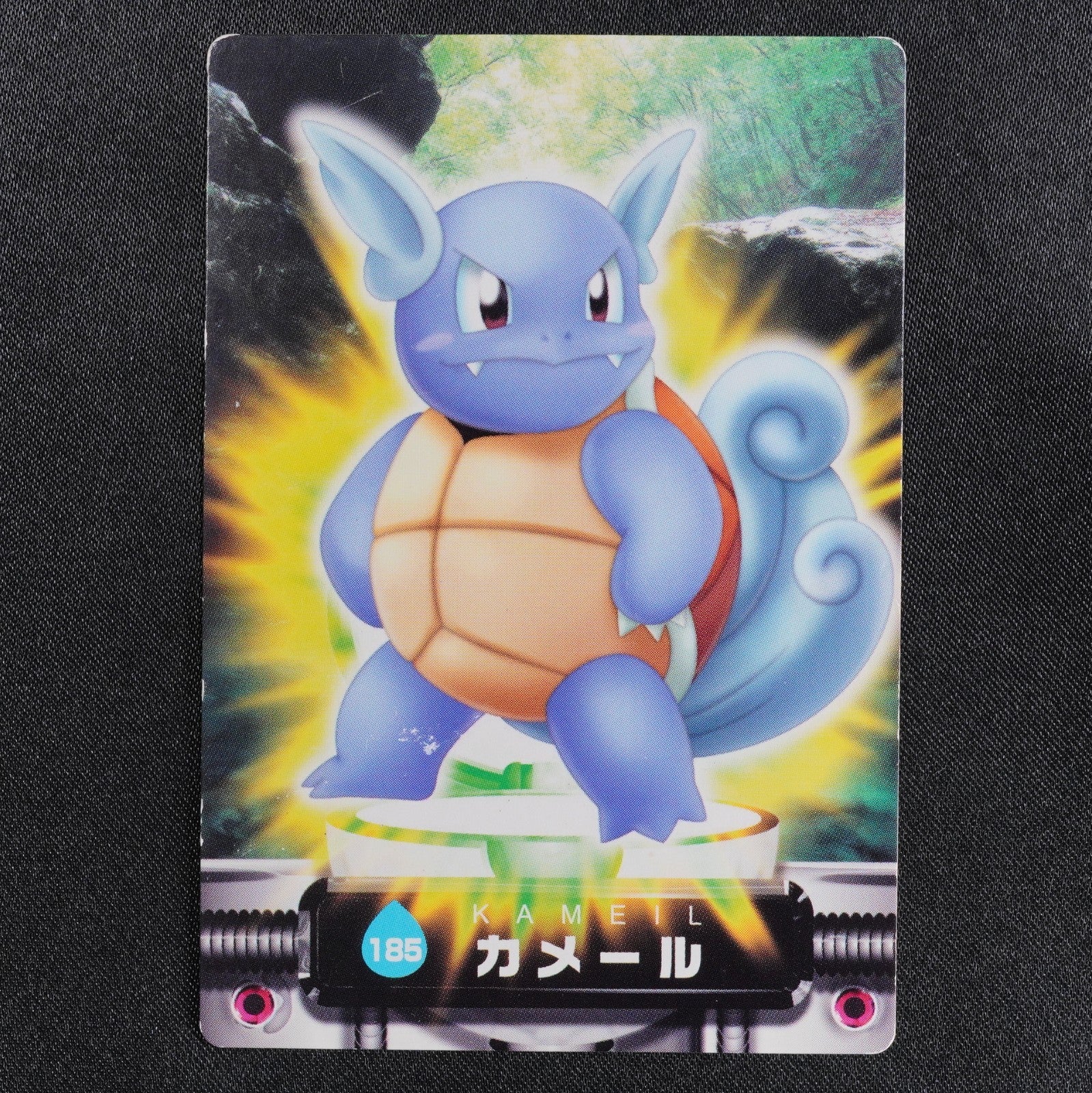 Pokemon Zukan Card Wartortle 185 Nintendo Advance Generation Japanese P1454