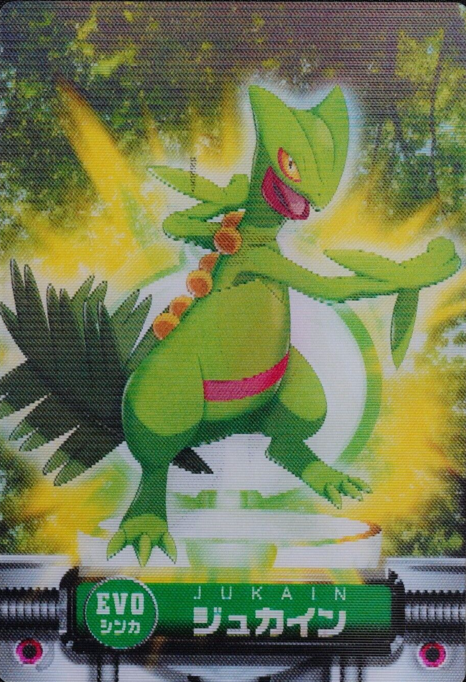 Pokemon Zukan Card Treecko Grovyle Sceptile EVO Advance Generation 3D F3023