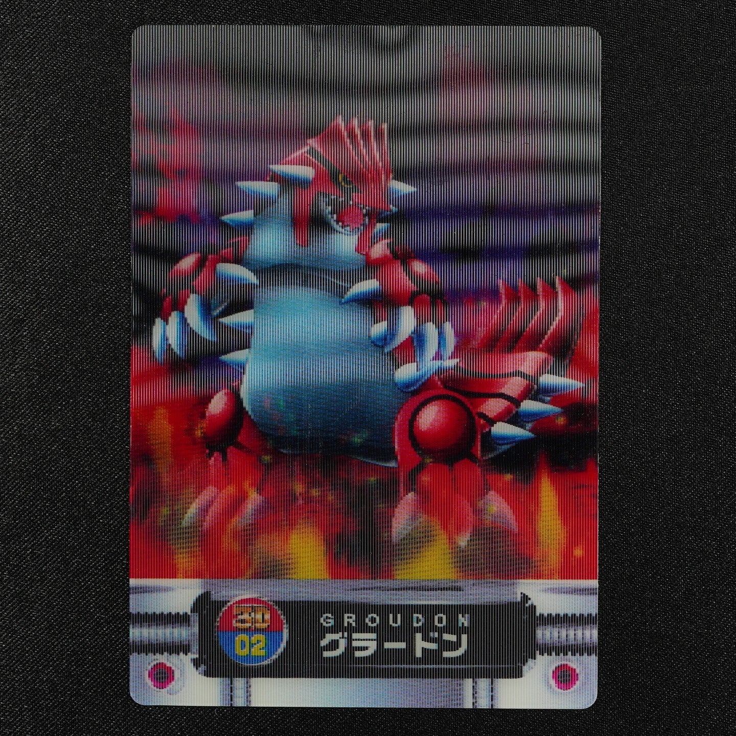 Pokemon Zukan Card 3D Groudon 02 Nintendo Advance Generation 3D Japanese F3024