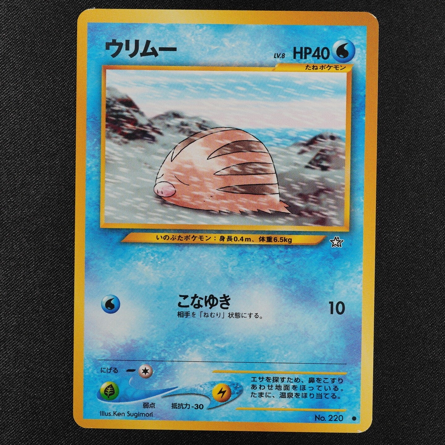 Pokemon Card Swinub 220 Nintendo 1996 Japanese F3263