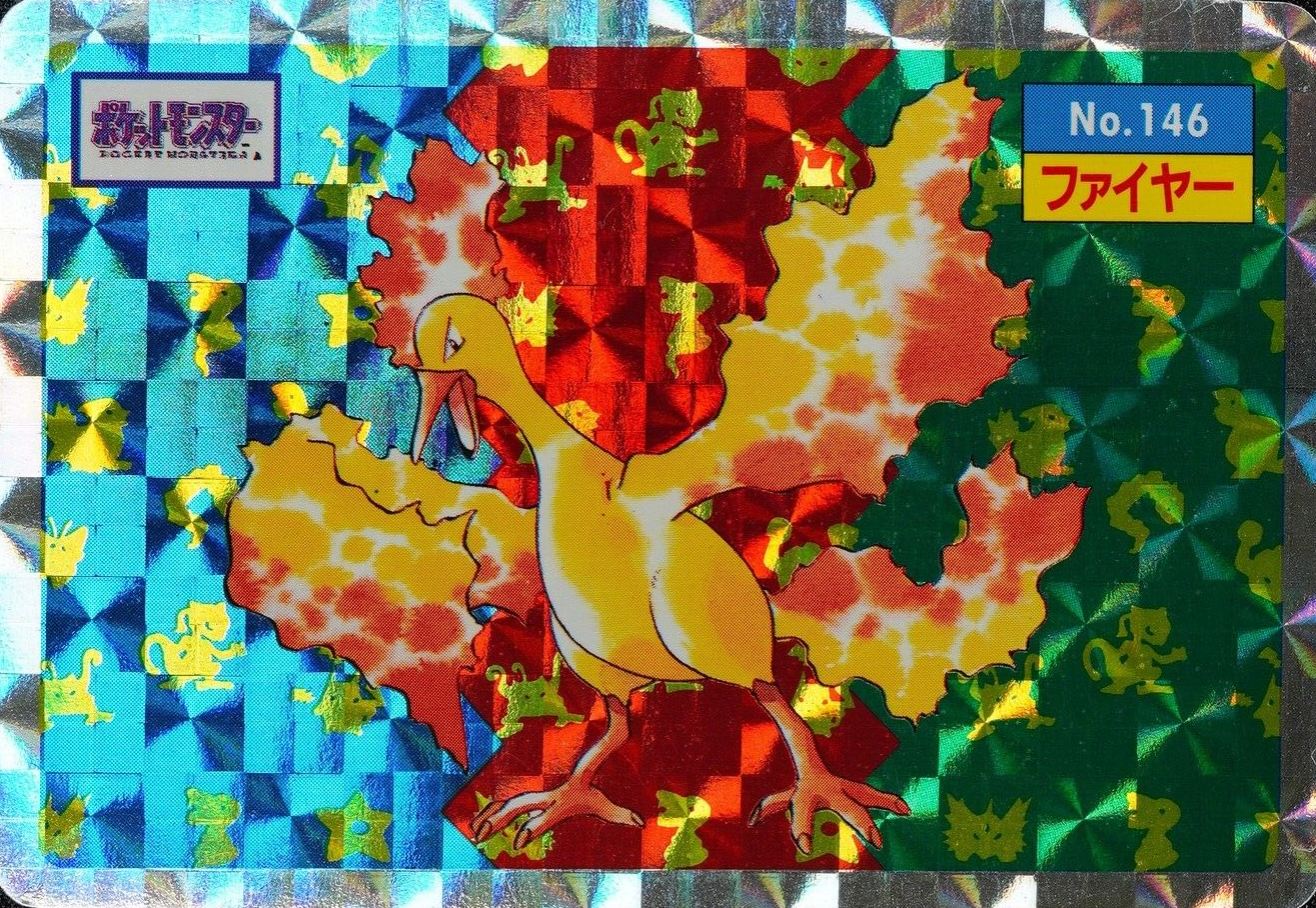 Pokemon Card Moltres 146 Topsun Nintendo Japanese Holo Prism F1418