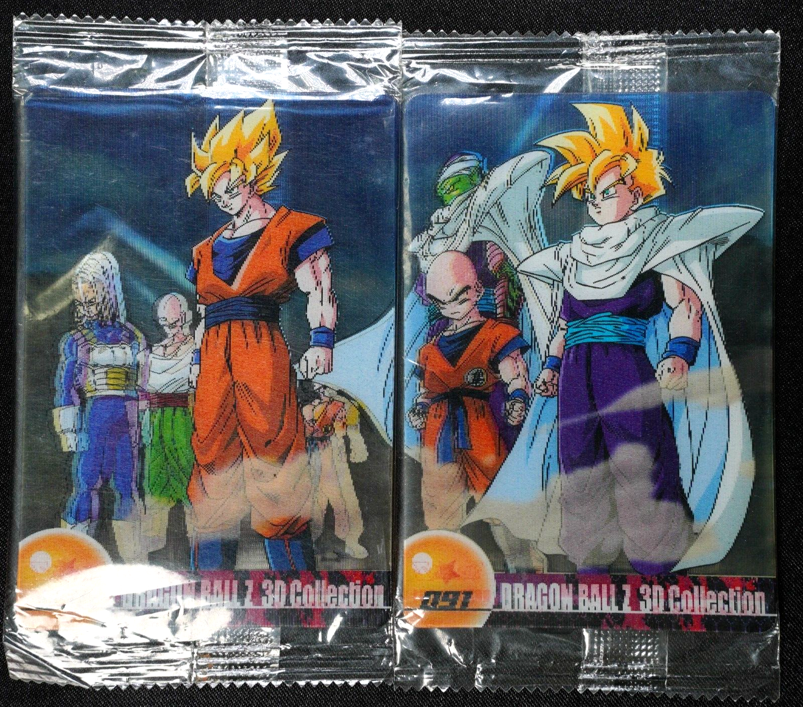 DRAGON BALL MORINAGA WAFER I CARD DRAGON BALL TRADING CARD 090 091 3D