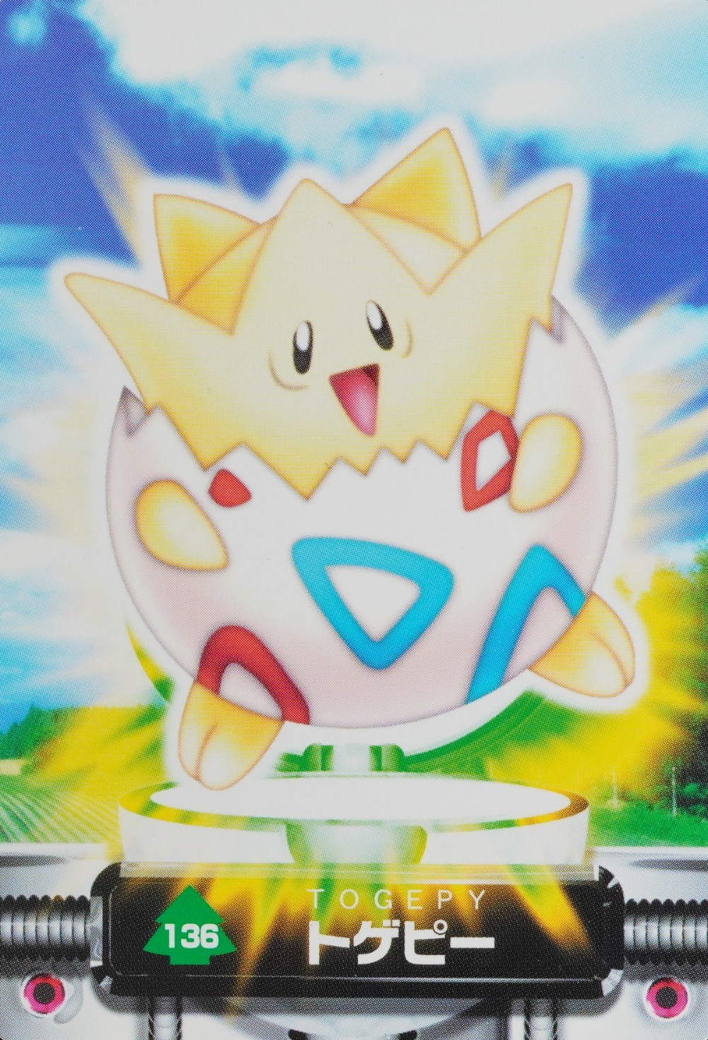 NM Pokemon Zukan Card Togepi 136 Nintendo Advance Generation Japanese P1427