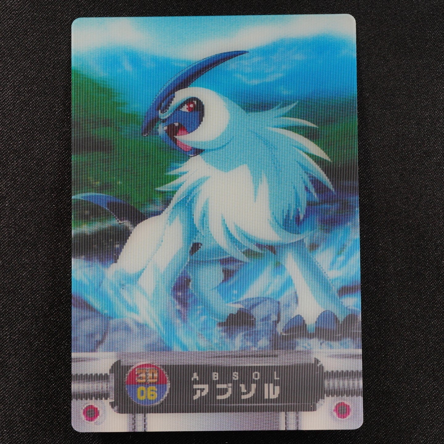 Pokemon Zukan Card 3D Absol 06 Nintendo Advance Generation Japanese F3019