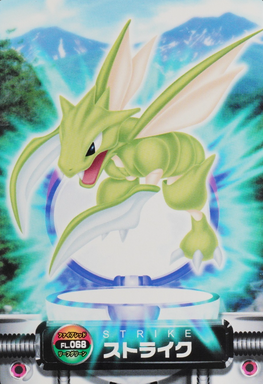 NM Pokemon Zukan Card Scyther FL.068 Nintendo Advance Generation Japanese F9335