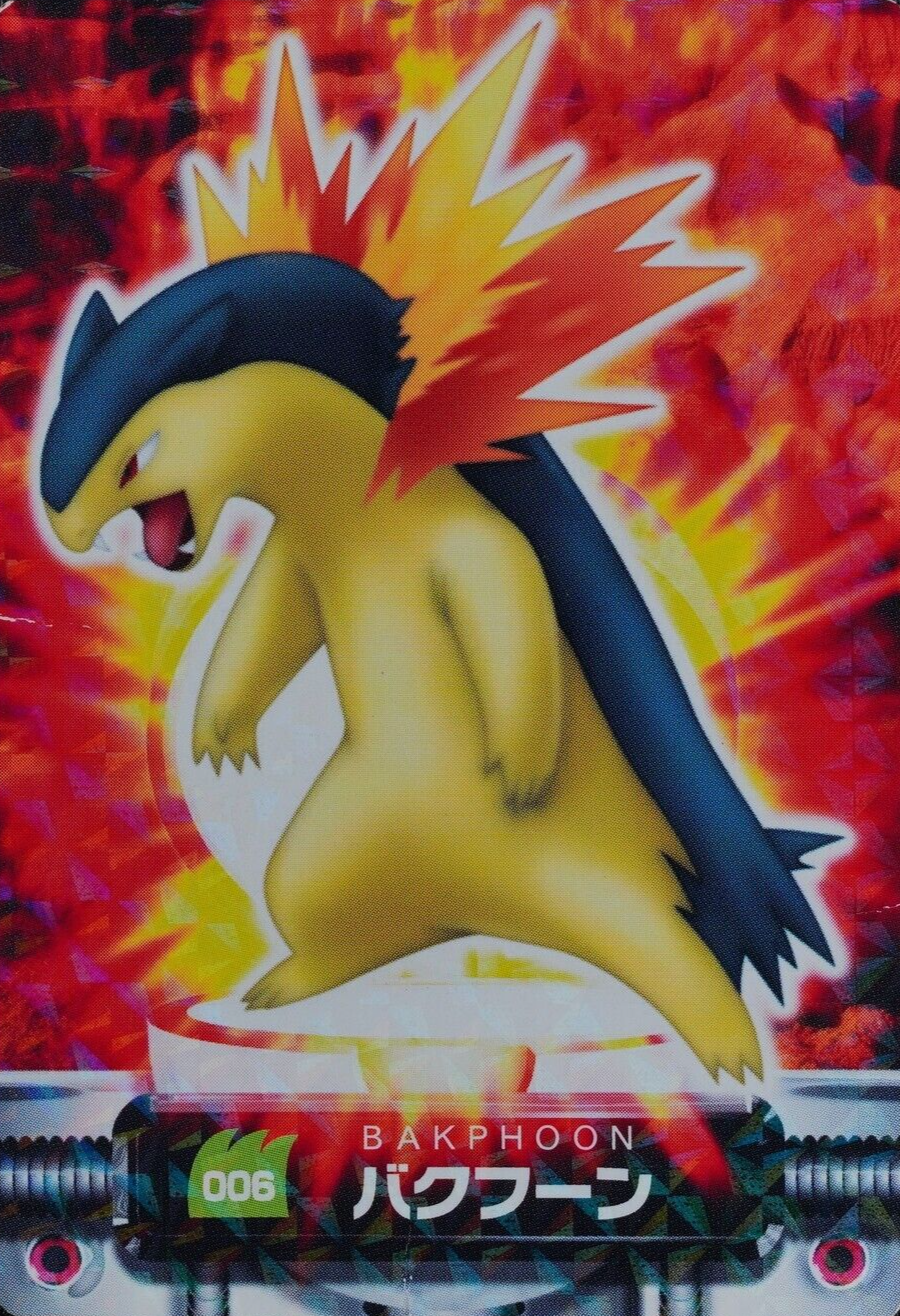 Pokemon Zukan Card Typhlosion 006 Nintendo Advance Generation Japanese F5143