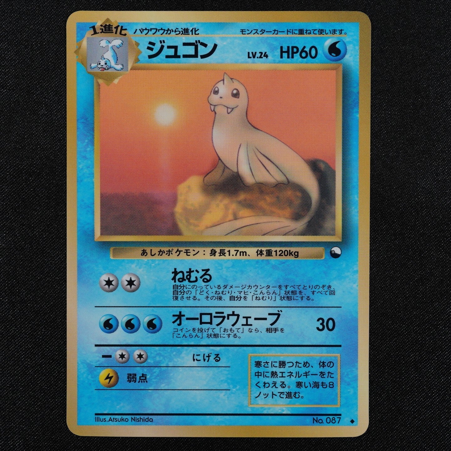 Pokemon Card Dewgong 087 Nintendo 1996 HP60 LV24 Japanese F2259