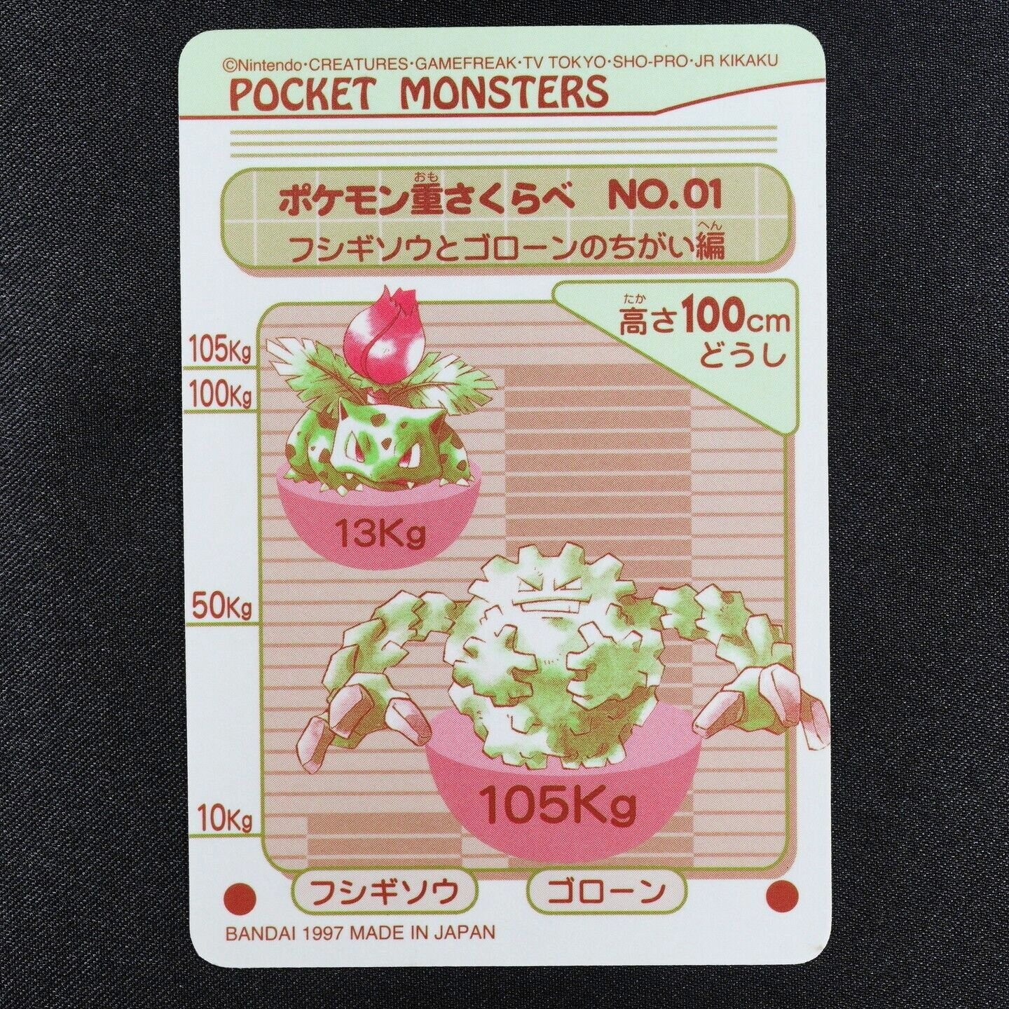 Pokemon  Sealdass Bulbasaur Ivysaur Venusaur Exeggcute Exeggutor #6 Bandai F4346