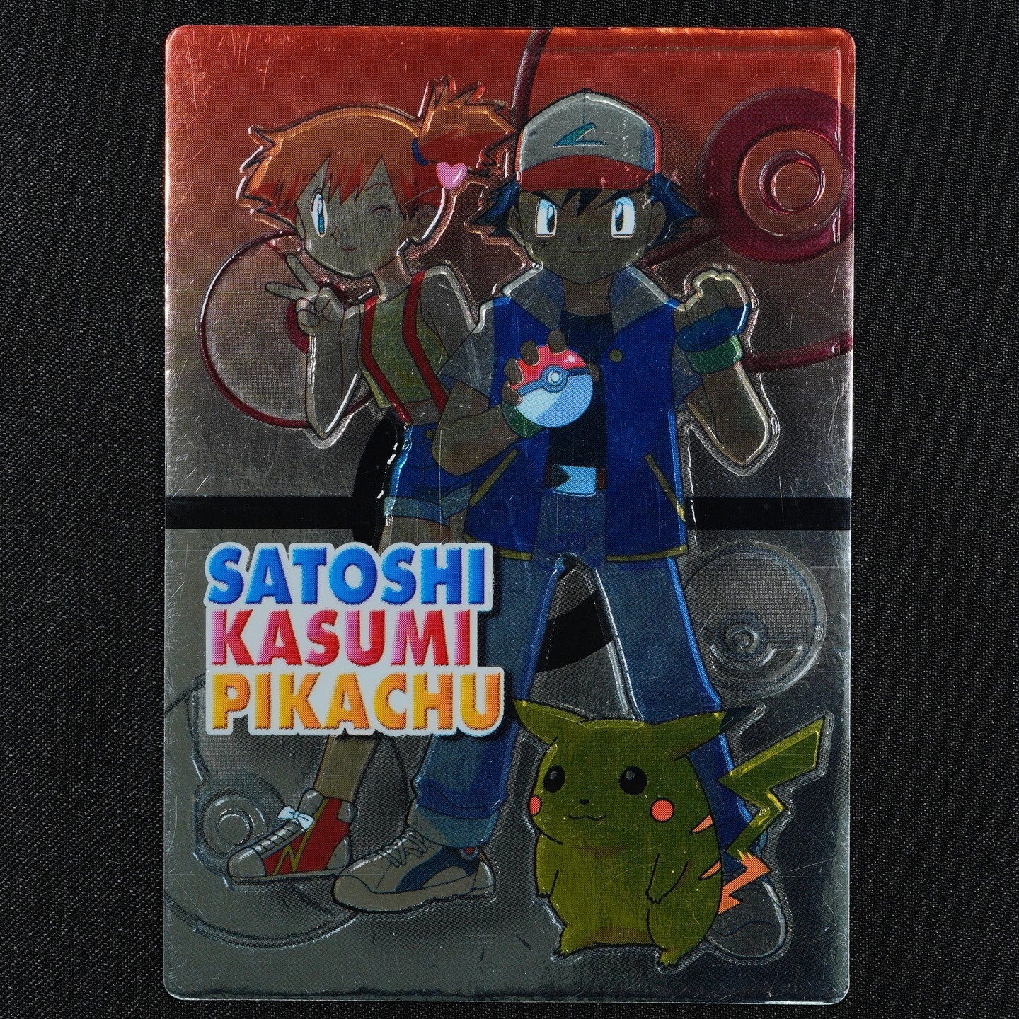 Pokemon Card Ash Misty Pikachu Meiji Get Card Super Collection Nintendo F3013