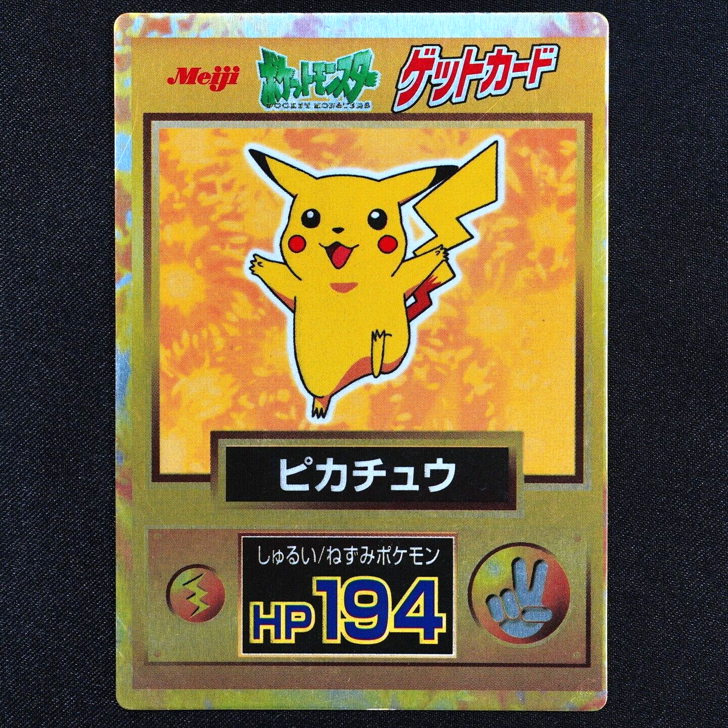 Pokemon Card Pikachu Nintendo Meiji Get Card HP194 Japanese F4332